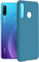 Husa de protectie compatibila cu Huawei P30 Lite/Lite New Edition Soft Silicon Albastru 