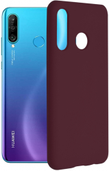 Husa pentru Huawei P30 lite/P30 lite New Edition Techsuit Soft Edge Silicone Plum Violet 