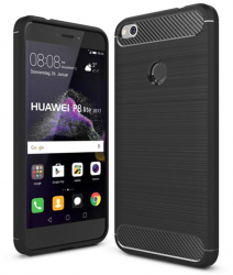 Husa de protectie compatibila cu Huawei P9 Lite 2017 P8 Lite 2017 PU Negru