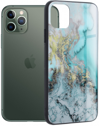 Husa Protectie pentru iPhone 11 Pro Heavy Duty Glaze Series O4257 Lexgard Albastru Ocean 