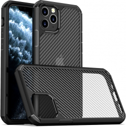 Husa pentru iPhone 11 Pro Max Techsuit Carbon Fuse Black 