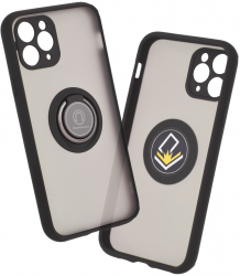 Husa Protectie pentru iPhone 11 Pro Max Heavy Duty Glinth O4697 Metal Negru 