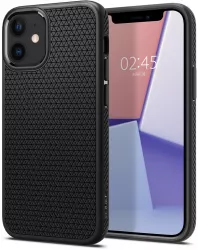 Husa pentru iPhone 12/12 Pro Spigen Liquid Air Matte Black 