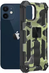 Husa pentru iPhone 12 mini Poliuretan Camo Lime 