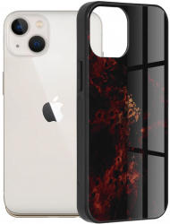 Husa pentru iPhone 13 mini Techsuit Glaze Series Red Nebula 