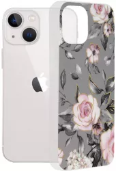 Husa pentru Apple iPhone 13 mini Techsuit Marble Series Bloom of Ruth Gray 