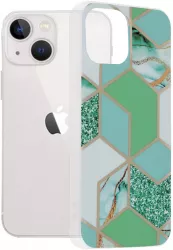 Husa Protectie pentru iPhone 13 mini Impact Safe Marble Series G3300 Termoplastic Verde Hex 