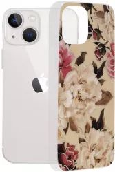 Husa pentru iPhone 13 mini Techsuit Marble Series Mary Berry Nude 