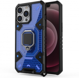 Husa pentru iPhone 13 Pro Honeycomb Armor Policarbonat Blue 