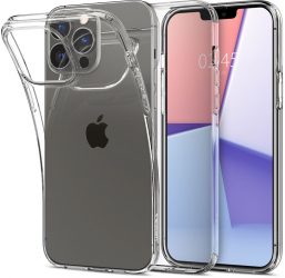 Husa pentru iPhone 13 Pro Max Liquid Crystal Poliuretan Clear 