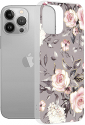 Husa de protectie compatibila cu iPhone 13 Pro Max PU Gri 