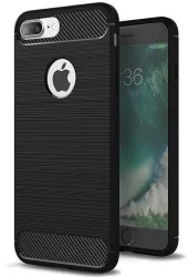 Husa pentru iPhone 7 Plus Techsuit Carbon Silicone Black 