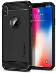 Husa de protectie compatibila cu Apple iPhone X iPhone 10/XS PU Negru 