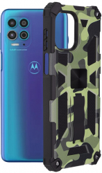 Husa Protectie pentru Motorola Moto G100 Heavy Duty Blazor Series O4992 Termoplastic Camo Lime 