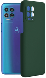 Husa Cu Grad Ridicat de Protectie pentru Motorola Moto G100 Xtreme Armor B3555 Siliciu Verde inchis 