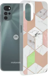 Husa Cu Grad Ridicat de Protectie pentru Motorola Moto G22 Stylish Look B3110 Thermoresistant plastic Berry Purple Hex