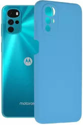 Husa Cu Grad Ridicat de Protectie pentru Motorola Moto G22 Premium B3081 Siliciu Albastru 