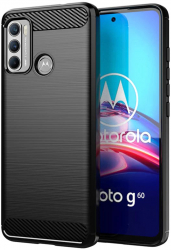 Husa de protectie compatibila cu Motorola Moto G60 PU Negru 