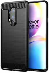 Husa Protectie pentru OnePlus 8 Pro Heavy Duty Carbon Silicone O3966 Termoplastic Negru 