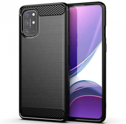 Husa pentru OnePlus 8T Techsuit Carbon Silicone Black 
