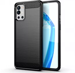 Husa Protectie pentru OnePlus 9R Ergonomic Carbon Silicone O4063 Termoplastic Negru 