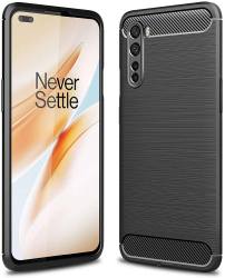 Husa pentru OnePlus Nord 5G Techsuit Carbon Silicone Black 