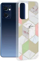 Husa pentru Oppo Reno7 5G/Find X5 Lite 5G Techsuit Marble Series Purple Hex 