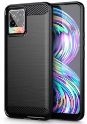 Husa de protectie compatibila cu Realme 8 4G/Pro PU Negru 