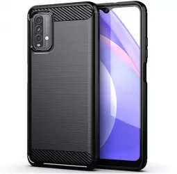 Husa de protectie compatibila cu Xiaomi Redmi 9T/9 Power PU Negru 