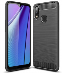 Husa Protectie pentru Samsung Galaxy A10s/M01s Precision Fit Carbon Silicone O3961 Termoplastic Negru 