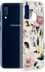 Husa Protectie pentru Samsung Galaxy A20e Impact Safe Marble Series G3122 Termoplastic Chloe Alba 