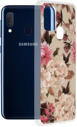 Husa de protectie compatibila cu Samsung Galaxy A20e PU Bej 