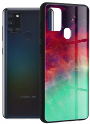 Husa pentru Samsung Galaxy A21s Techsuit Glaze Series Fiery Ocean 