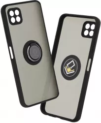 Husa de protectie compatibila cu Samsung Galaxy A22 5G Metal Negru 