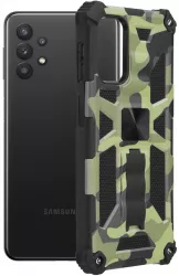 Husa Protectie pentru Samsung Galaxy A32 5G Ergonomic Blazor Series O4952 Termoplastic Camo Lime 