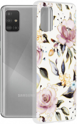 Husa pentru Samsung Galaxy A51 4G Techsuit Marble Series Chloe White 