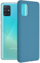 Husa Protectie pentru Samsung Galaxy A51 4G Elite Armor Soft Edge Silicon Flexe O5267 Silicon Flex Albastru 