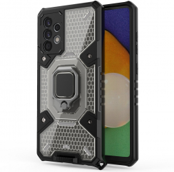 Husa pentru Samsung Galaxy A52 4G/A52 5G/A52s 5G Honeycomb Armor Policarbonat Black 