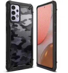 Husa Protectie pentru Samsung Galaxy A72 4G/A72 5G Precision Fit Fusion X Design O6705 Lexgard Camo Negru 