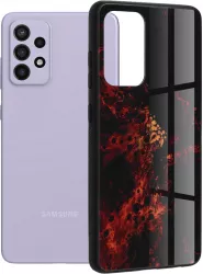 Husa Protectie pentru Samsung Galaxy A72 4G/A72 5G Ergonomic Glaze Series O4187 Lexgard Rosu Nebula 