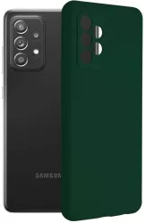 Husa pentru Samsung Galaxy A72 4G/A72 5G Silicon Dark Green 
