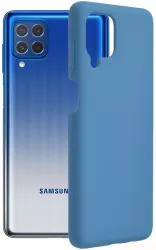 Husa pentru Samsung Galaxy M62/ F62 Techsuit Soft Edge Silicone Denim Blue 