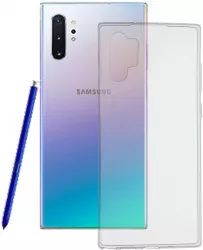 Husa pentru Samsung Galaxy Note 10 Plus/Note 10 Plus 5G Techsuit Clear Silicone Transparent 