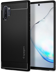 Husa pentru Samsung Galaxy Note 10 Plus 4G/Note 10 Plus 5G Spigen Rugged Armor Black 