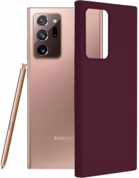 Husa pentru Samsung Galaxy Note 20 Ultra/Note 20 Ultra 5G Silicon Plum Violet 