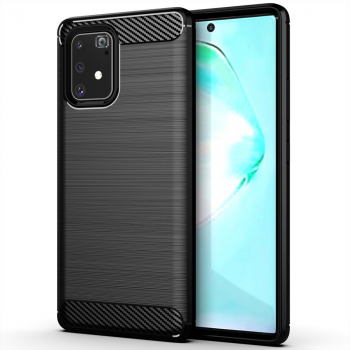 Husa Protectie pentru Samsung Galaxy S10 Lite Ergonomic Carbon Silicone O3939 Termoplastic Negru 