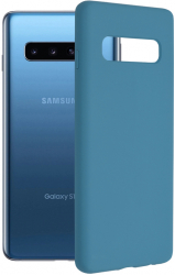 Husa pentru Samsung Galaxy S10 Techsuit Soft Edge Silicone Denim Blue