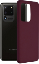 Husa pentru Samsung Galaxy S20 Ultra 4G/S20 Ultra 5G Techsuit Soft Edge Silicone Plum Violet 