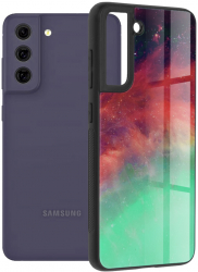Husa de protectie compatibila cu Samsung Galaxy S21 FE 5G PC Turcoaz 