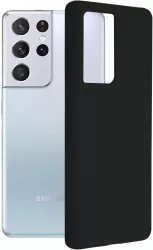 Husa pentru Samsung Galaxy S21 Ultra 5G Techsuit Soft Edge Silicone Black 